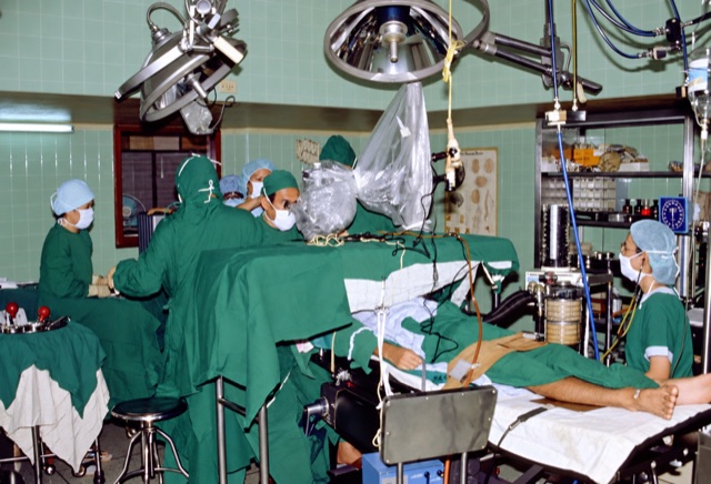 Inside an operating room
