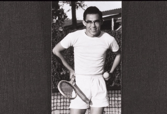 On the tennis court